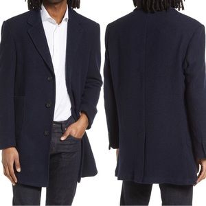 Soft Cloth Jersey Car Coat - Blue Mens Large NWT